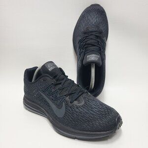 Nike Zoom Winflo 5 Shoes Mens Size 9 Black Running Sneakers AA7406-002